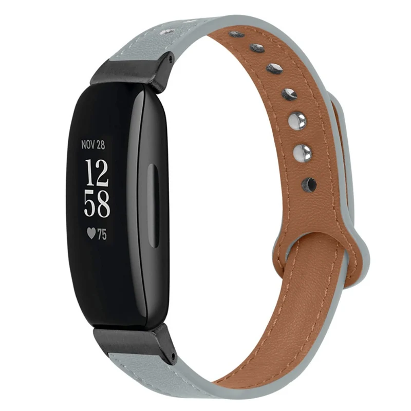 Cool Fitbit Inspire 2 / Fitbit Ace 2 Echtes Leder armband