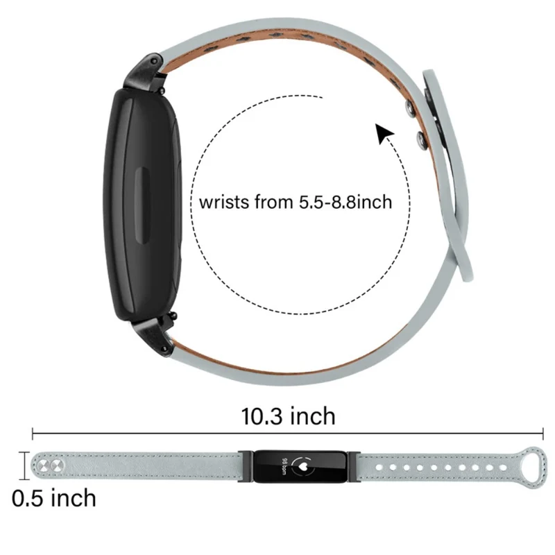 Cool Fitbit Inspire 2 / Fitbit Ace 2 Echtes Leder armband