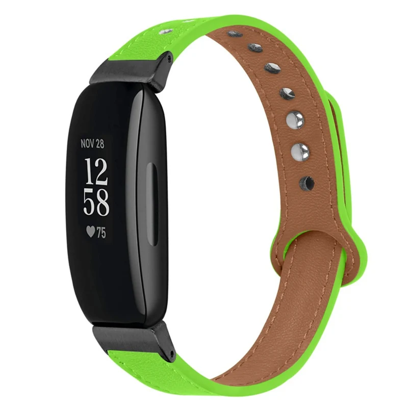Cool Fitbit Inspire 2 / Fitbit Ace 2 Echtes Leder armband