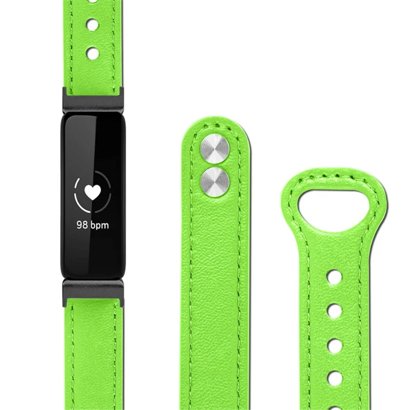 Cool Fitbit Inspire 2 / Fitbit Ace 2 Echtes Leder armband