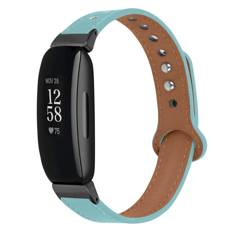 Cool Fitbit Inspire 2 / Fitbit Ace 2 Echtes Leder armband