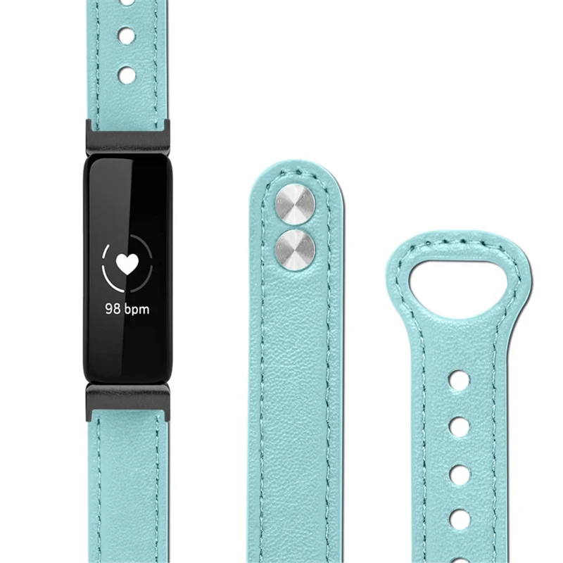 Cool Fitbit Inspire 2 / Fitbit Ace 2 Echtes Leder armband