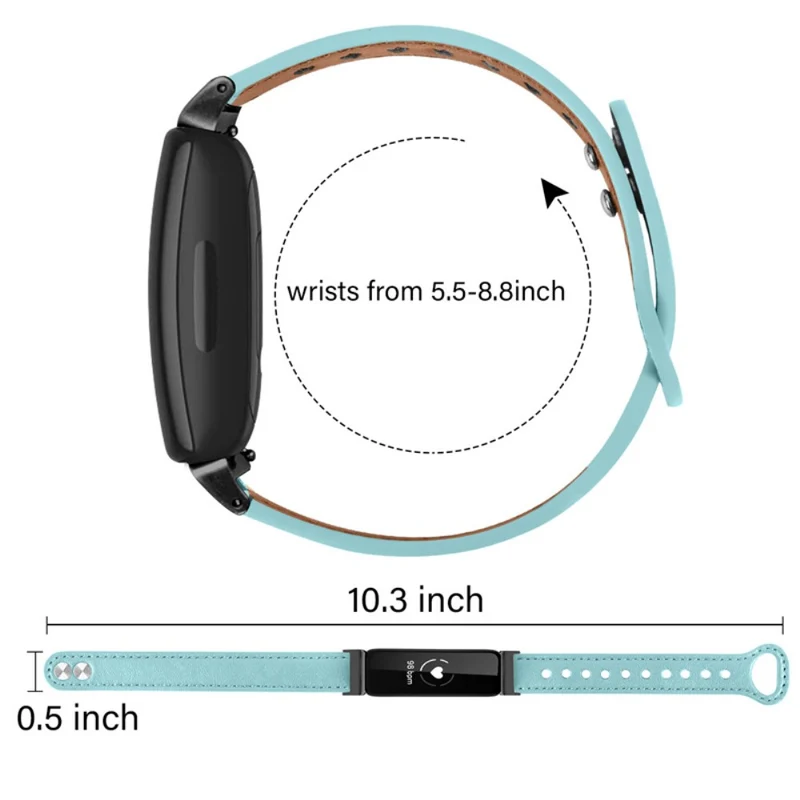 Cool Fitbit Inspire 2 / Fitbit Ace 2 Echtes Leder armband