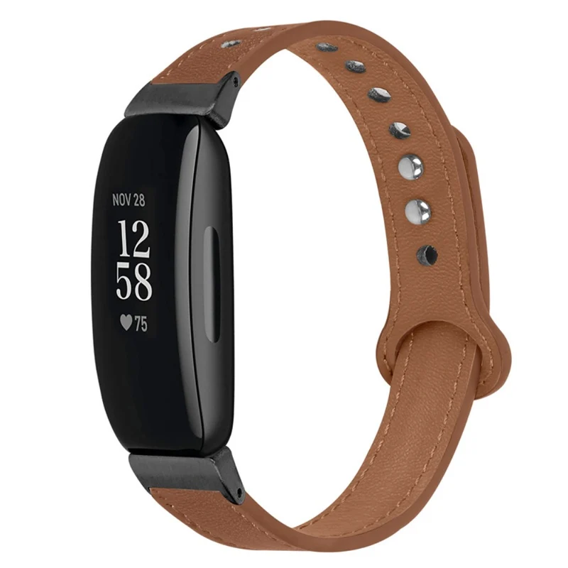 Cool Fitbit Inspire 2 / Fitbit Ace 2 Echtes Leder armband