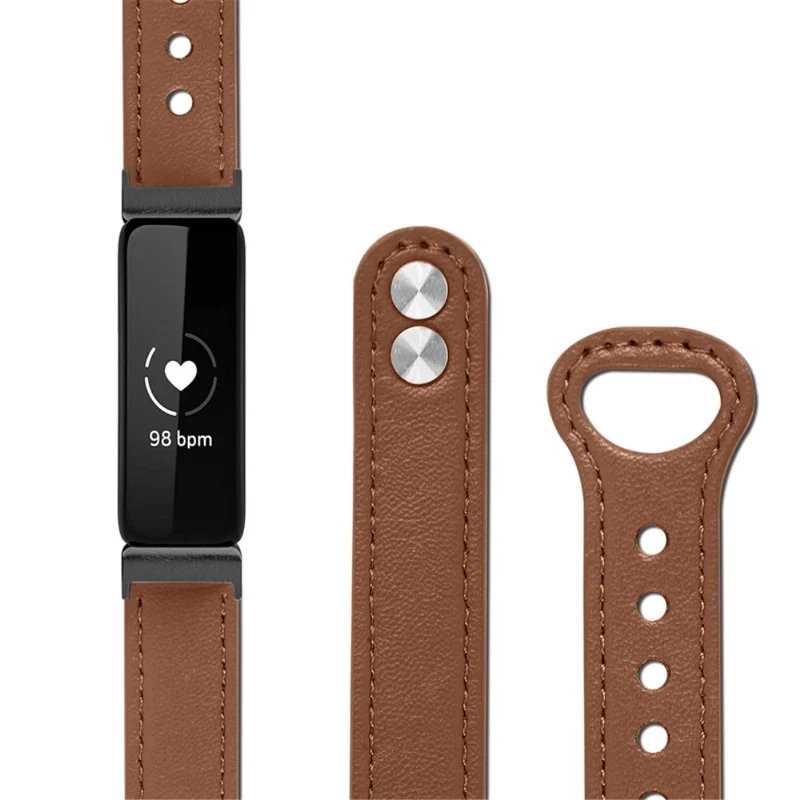 Cool Fitbit Inspire 2 / Fitbit Ace 2 Echtes Leder armband