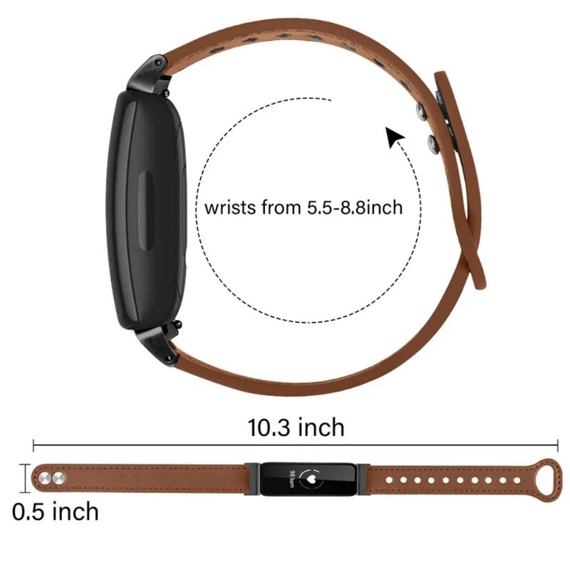 Cool Fitbit Inspire 2 / Fitbit Ace 2 Echtes Leder armband