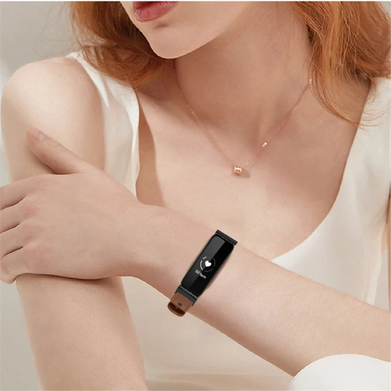 Cool Fitbit Inspire 2 / Fitbit Ace 2 Echtes Leder armband