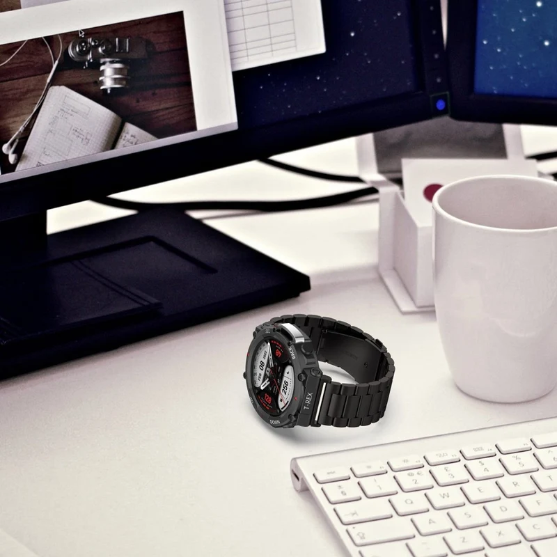 Bemerkenswert langlebig Amazfit T-Rex 2 Metall armband