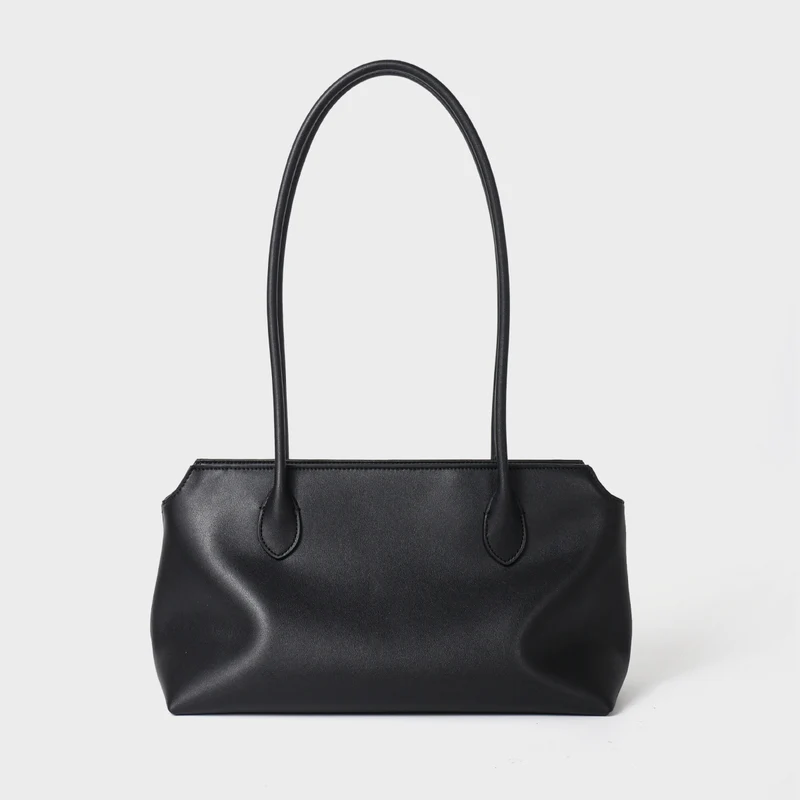 Langgriff strukturierte rechteckige Schulter Tote Bag