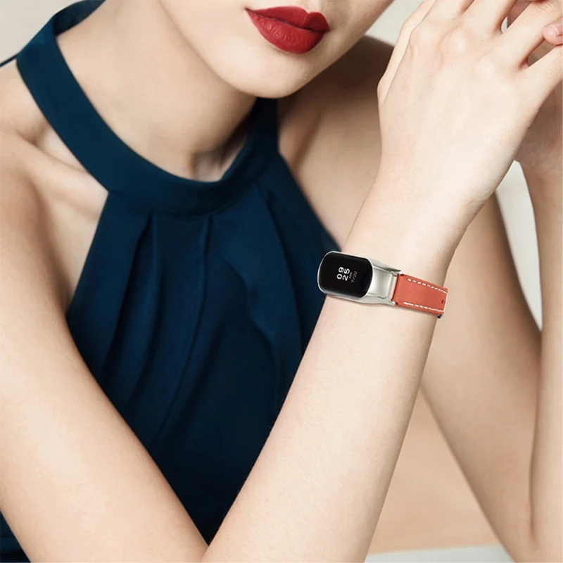 Mega zäh Xiaomi Mi Band 7 Echtes Leder armband