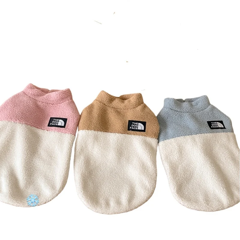 Plüsch Sherpa Fleece Wendbarer Hundepullover Geschirr