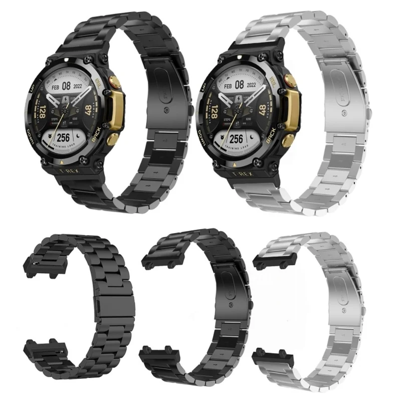 Super modisch Amazfit T-Rex 2 Metall armband