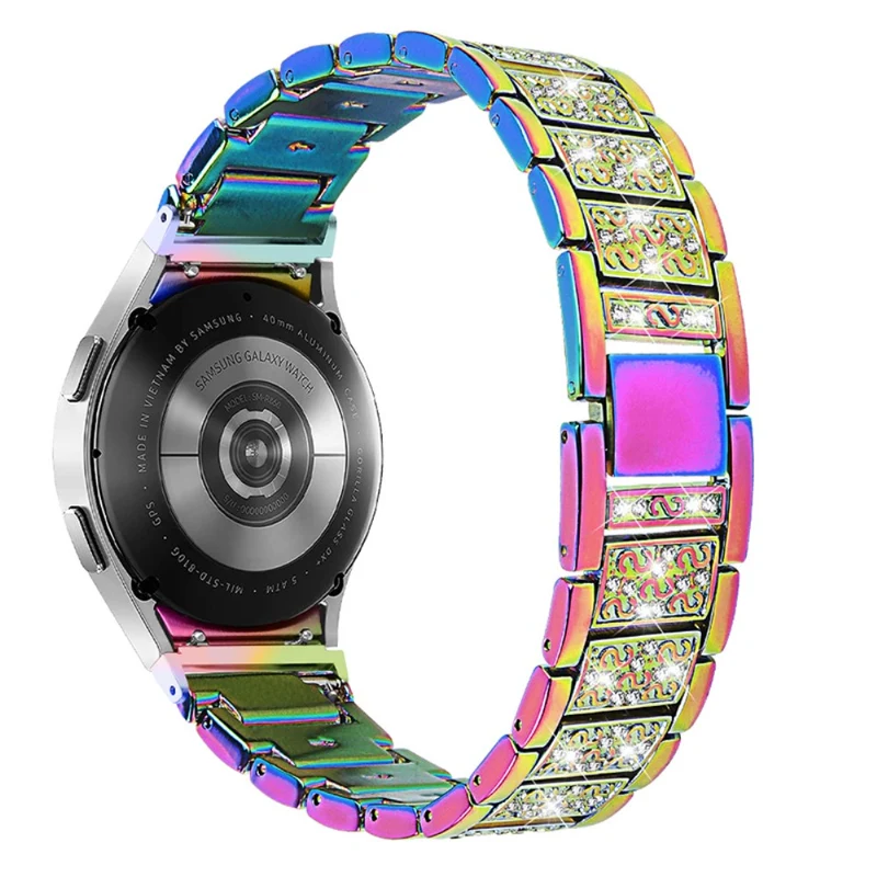 Super bequem Universell Samsung Metall und Strass armband