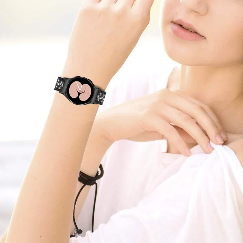 Super bequem Universell Samsung Metall und Strass armband