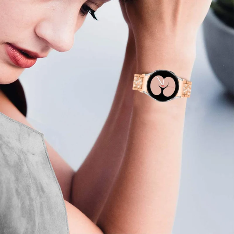 Super bequem Universell Samsung Metall und Strass armband