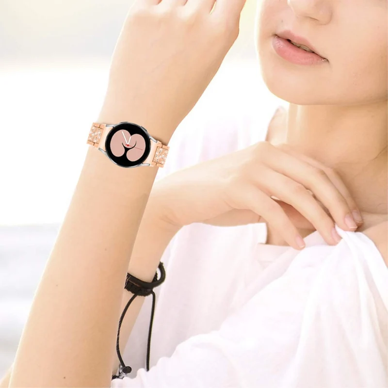 Super bequem Universell Samsung Metall und Strass armband