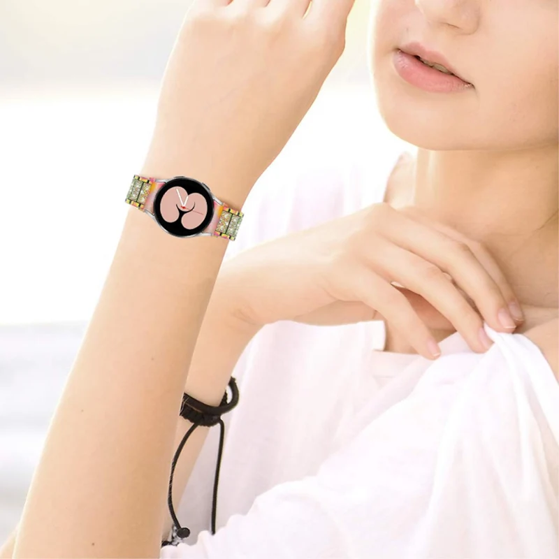 Super bequem Universell Samsung Metall und Strass armband