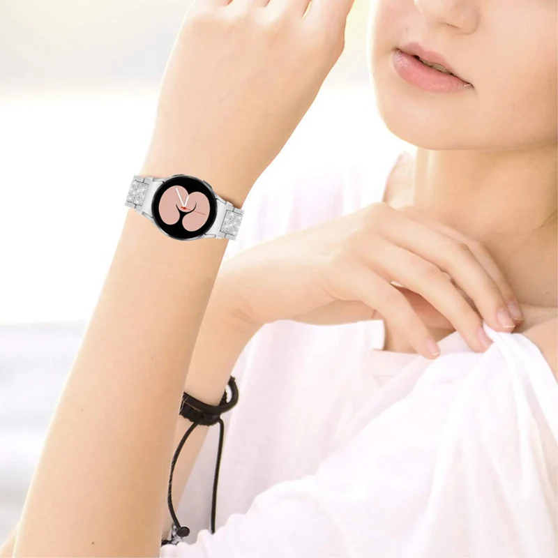 Super bequem Universell Samsung Metall und Strass armband