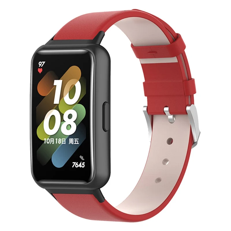 Super modisch Huawei Band 7 Echtes Leder armband