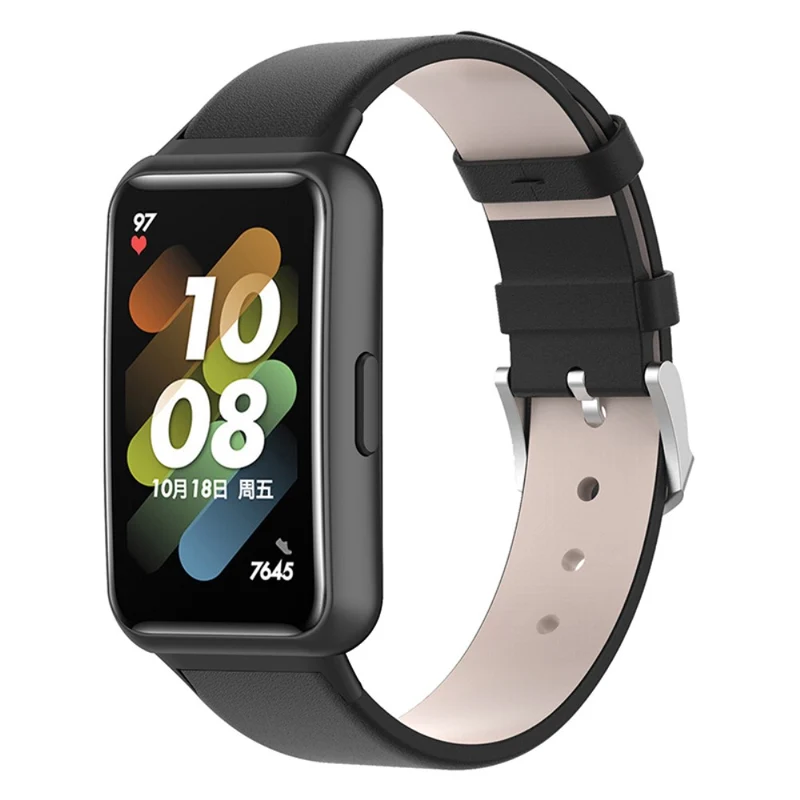 Super modisch Huawei Band 7 Echtes Leder armband