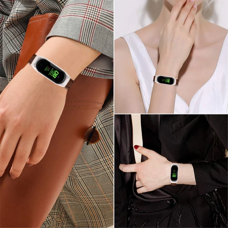 Mega angenehm Xiaomi Mi Band 7 Echtes Leder armband