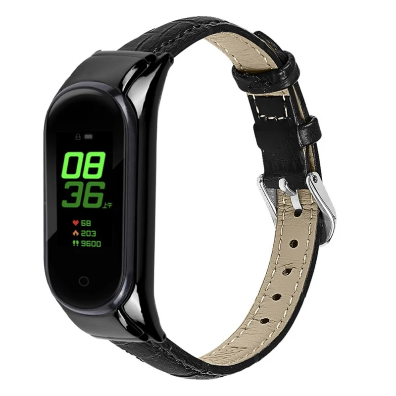 Sehr modisch Xiaomi Mi Band 7 Echtes Leder armband