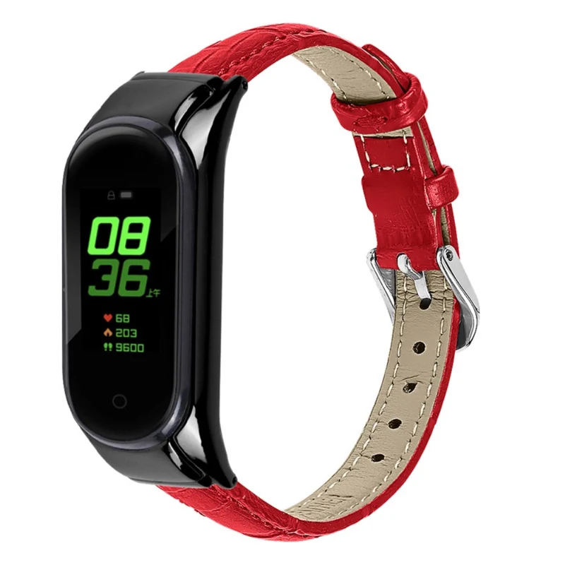 Sehr modisch Xiaomi Mi Band 7 Echtes Leder armband