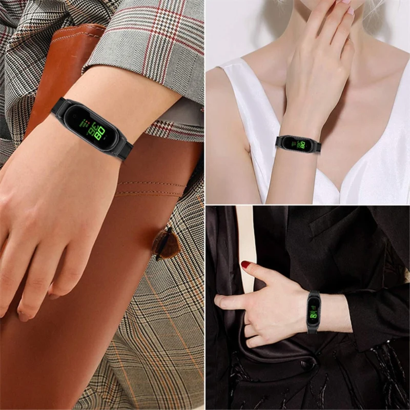 Sehr modisch Xiaomi Mi Band 7 Echtes Leder armband