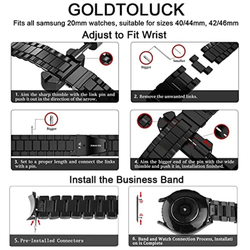 Cool Huawei Band 7 Metall armband