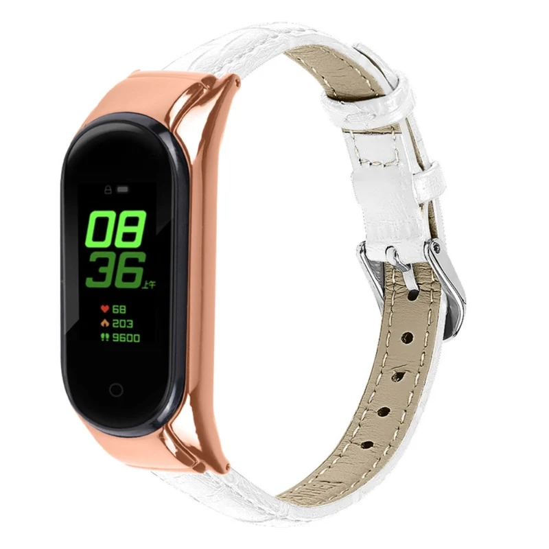 Super angenehm Xiaomi Mi Band 7 Echtes Leder armband