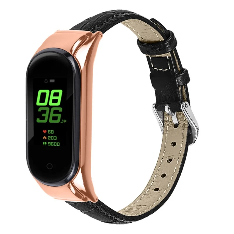 Super angenehm Xiaomi Mi Band 7 Echtes Leder armband