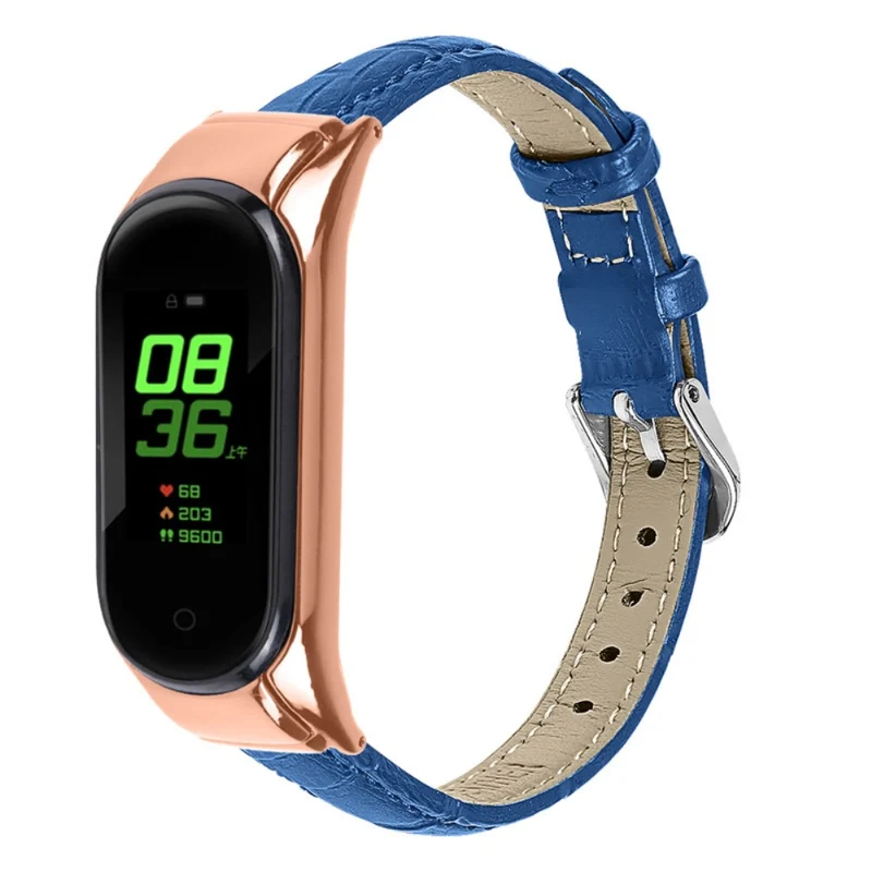 Super angenehm Xiaomi Mi Band 7 Echtes Leder armband