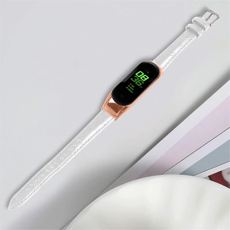 Super angenehm Xiaomi Mi Band 7 Echtes Leder armband
