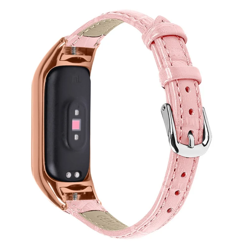 Super angenehm Xiaomi Mi Band 7 Echtes Leder armband