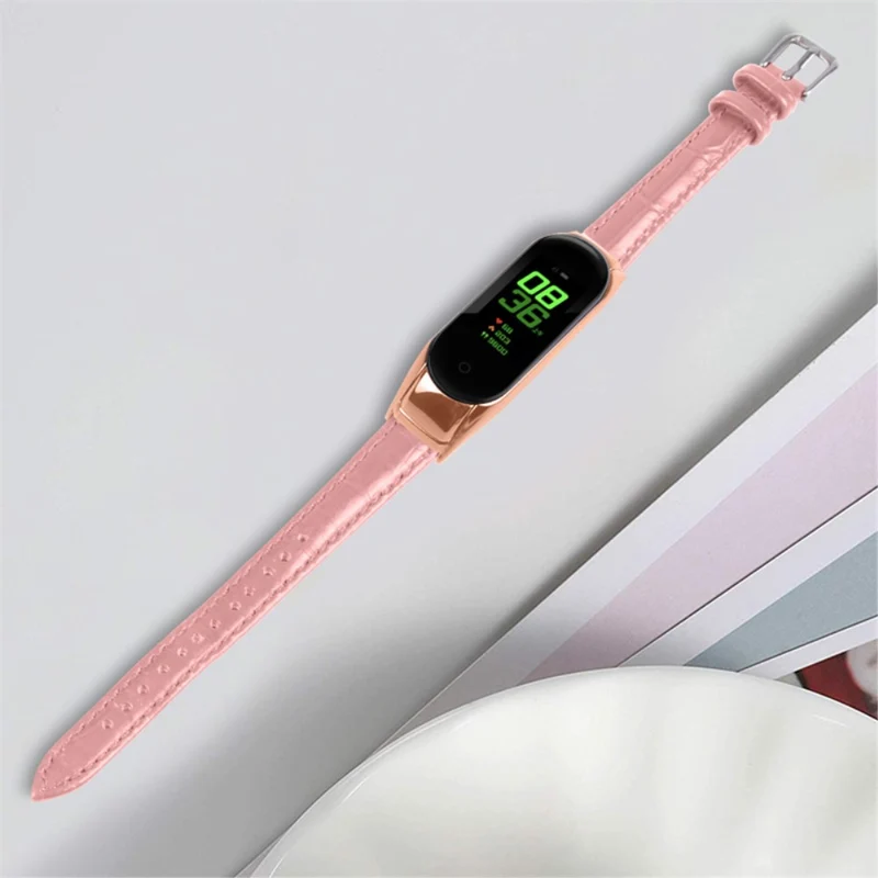 Super angenehm Xiaomi Mi Band 7 Echtes Leder armband