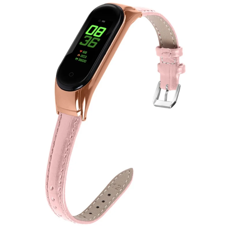 Super angenehm Xiaomi Mi Band 7 Echtes Leder armband