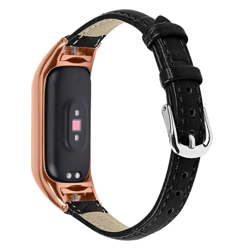 Super angenehm Xiaomi Mi Band 7 Echtes Leder armband