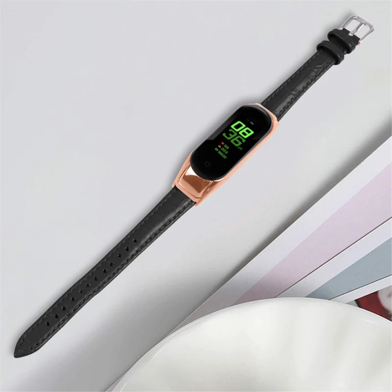 Super angenehm Xiaomi Mi Band 7 Echtes Leder armband