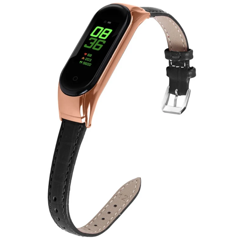 Super angenehm Xiaomi Mi Band 7 Echtes Leder armband