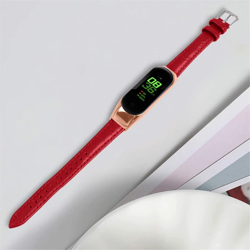 Super angenehm Xiaomi Mi Band 7 Echtes Leder armband