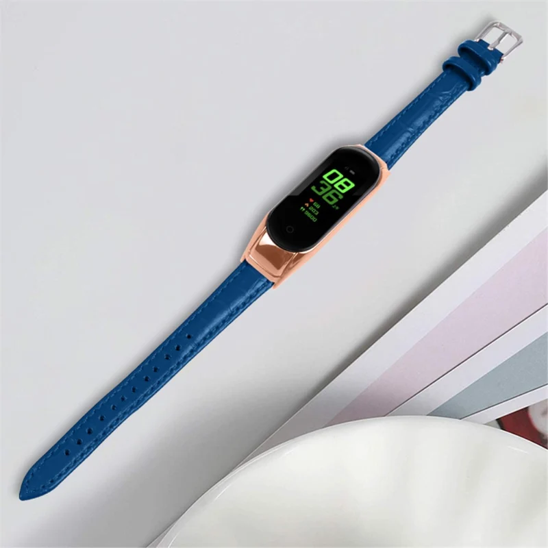 Super angenehm Xiaomi Mi Band 7 Echtes Leder armband