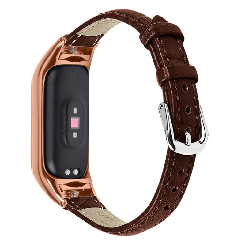 Super angenehm Xiaomi Mi Band 7 Echtes Leder armband
