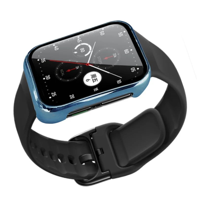 Großartig Oppo Watch 2 (42mm) Hülle mit Displayschutz in Plastik und Gehärtetes Glas