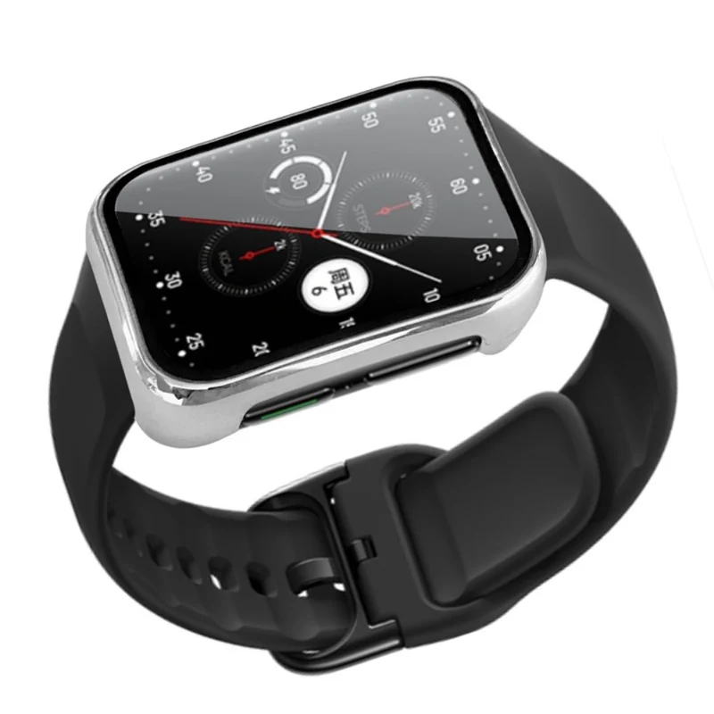 Großartig Oppo Watch 2 (42mm) Hülle mit Displayschutz in Plastik und Gehärtetes Glas
