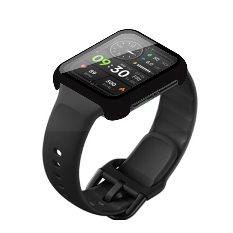 Auffallend Stilvoll Oppo Watch 2 (42mm) Hülle mit Displayschutz in Plastik und Gehärtetes Glas