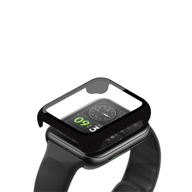 Auffallend Stilvoll Oppo Watch 2 (42mm) Hülle mit Displayschutz in Plastik und Gehärtetes Glas