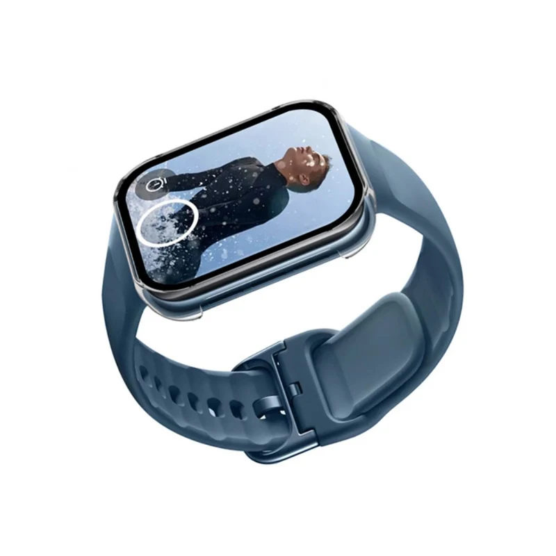 Auffallend Stilvoll Oppo Watch 2 (42mm) Hülle mit Displayschutz in Plastik und Gehärtetes Glas