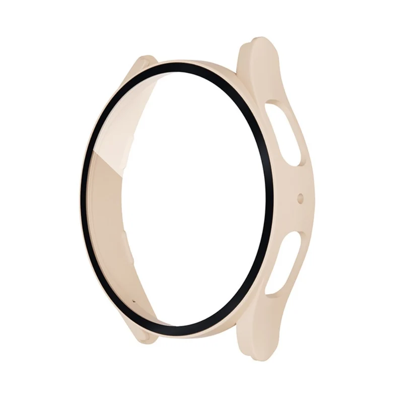 Mega Gut Samsung Galaxy Watch 5 (40mm) / Samsung Galaxy Watch 4 (40mm) Universell Hülle mit Displayschutz in Plastik und Gehärtetes Glas
