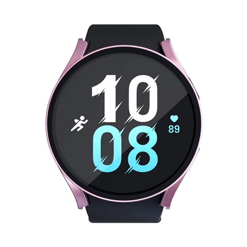 Mega Gut Samsung Galaxy Watch 5 (40mm) / Samsung Galaxy Watch 4 (40mm) Universell Hülle mit Displayschutz in Plastik und Gehärtetes Glas
