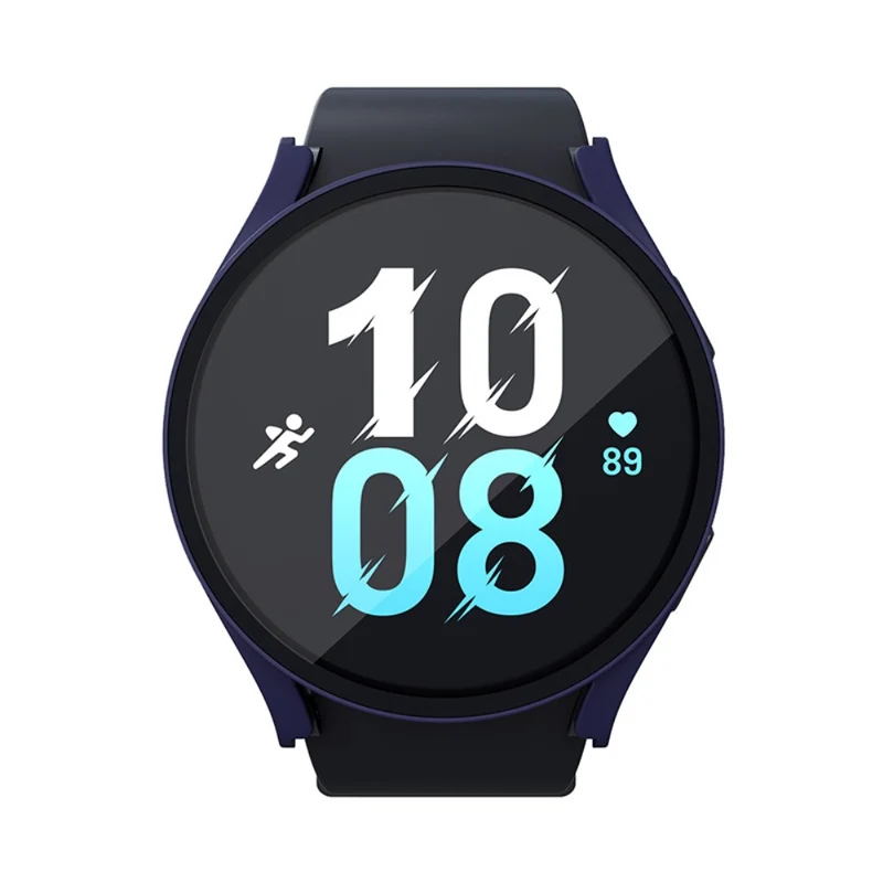 Mega Gut Samsung Galaxy Watch 5 (40mm) / Samsung Galaxy Watch 4 (40mm) Universell Hülle mit Displayschutz in Plastik und Gehärtetes Glas